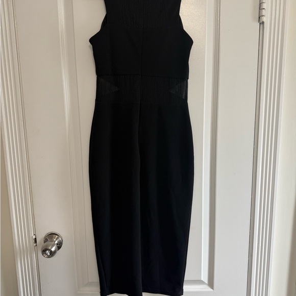 Chic Black Midi Dress - Picture 6 of 10
